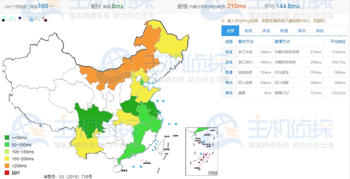 BuyVM拉斯维加斯机房Ping速度评测