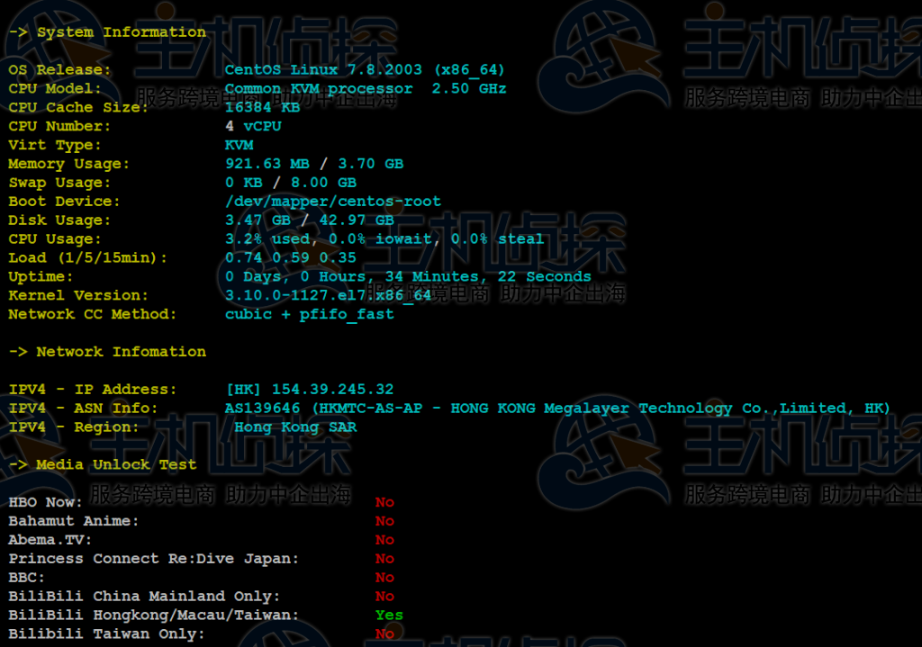 Megalayer香港VPS评测