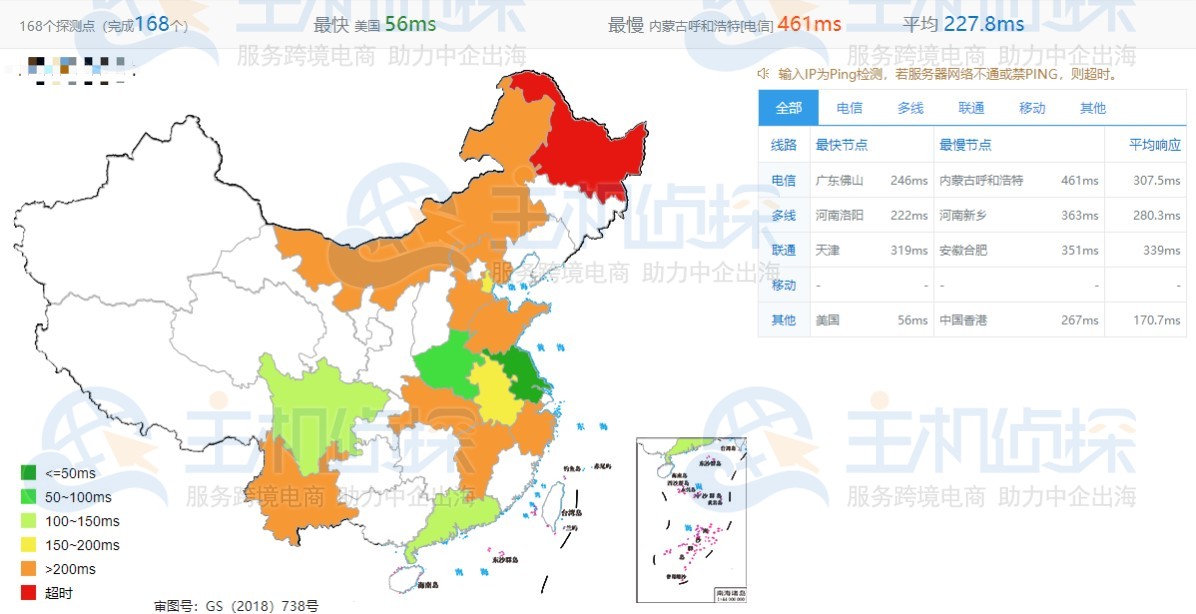 BuyVM新泽西州机房Ping速度评测