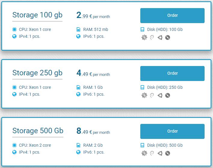 FriendHosting Storage HDD VDS